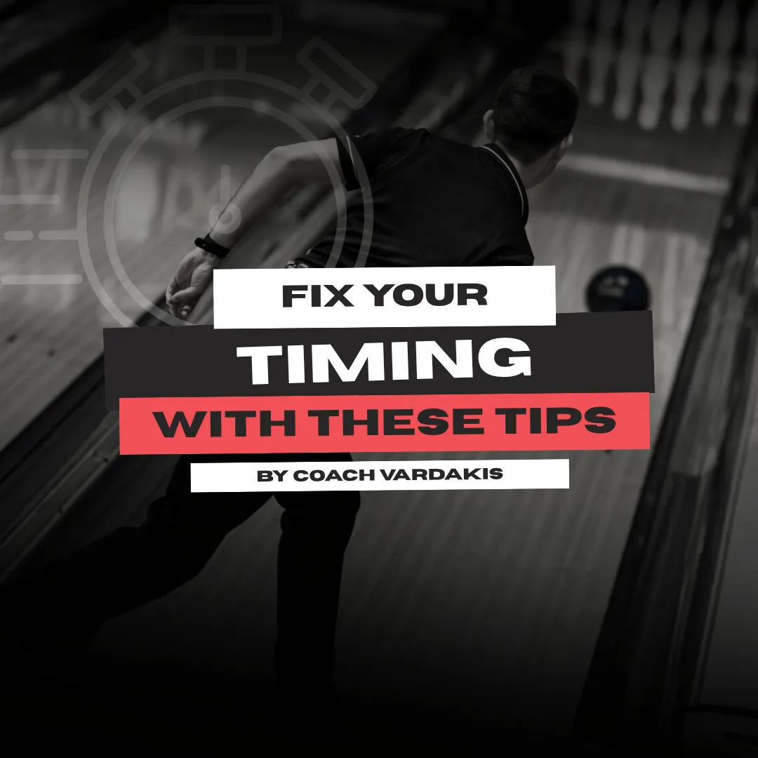 Proper timing and body-swing synchronization during a bowling approach.