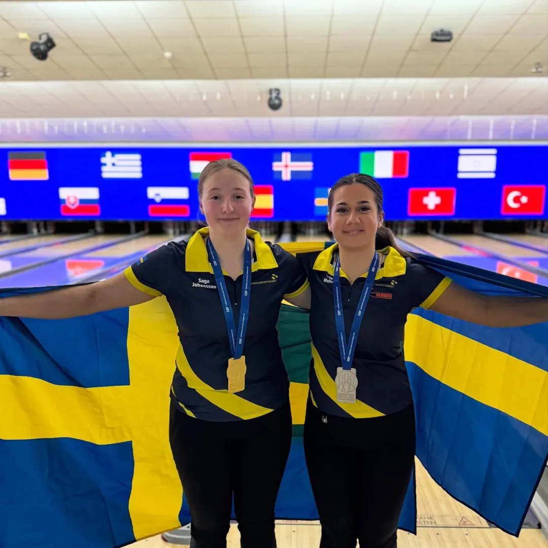 Saga Johansson and Jaroslav Zapletal competing in Singles finals at European Youth Championships 2026