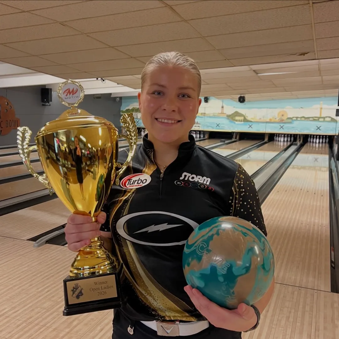 Nora Johansson competing during Motiv AIK Ladies Tournament final match play