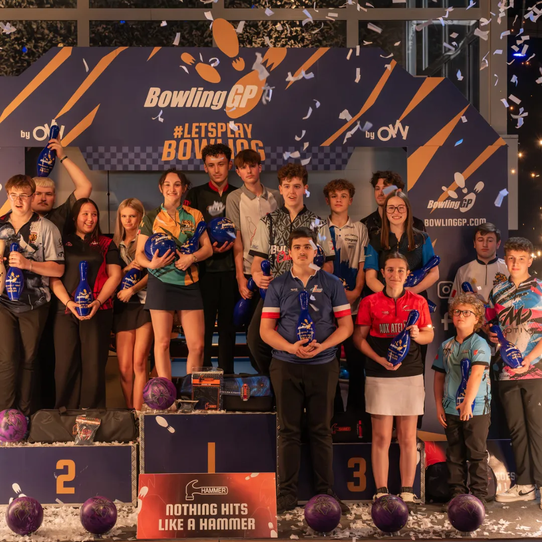 BowlinGP Series Youth 2026 podium with all category winners in Grand-Quevilly
