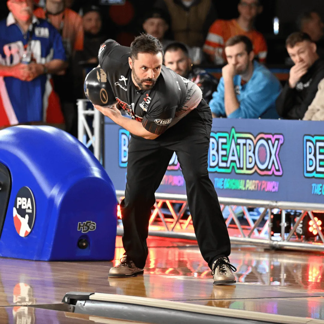 Jason Belmonte leading the standings after two qualifying rounds at the PBA Pete Weber Missouri Classic.