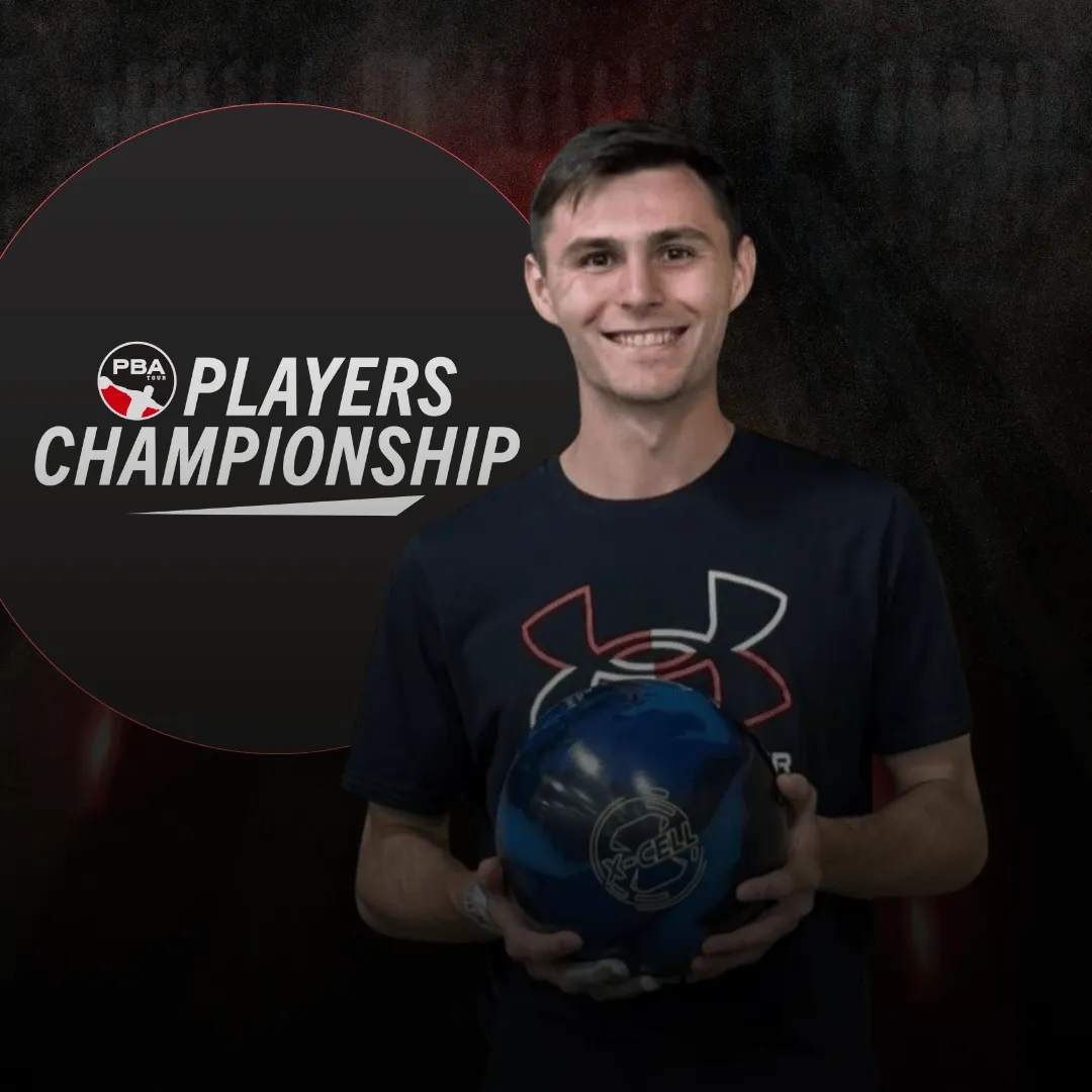 Trey Brand competing during the first qualifying round of the PBA Players Championship in Arlington, Texas.