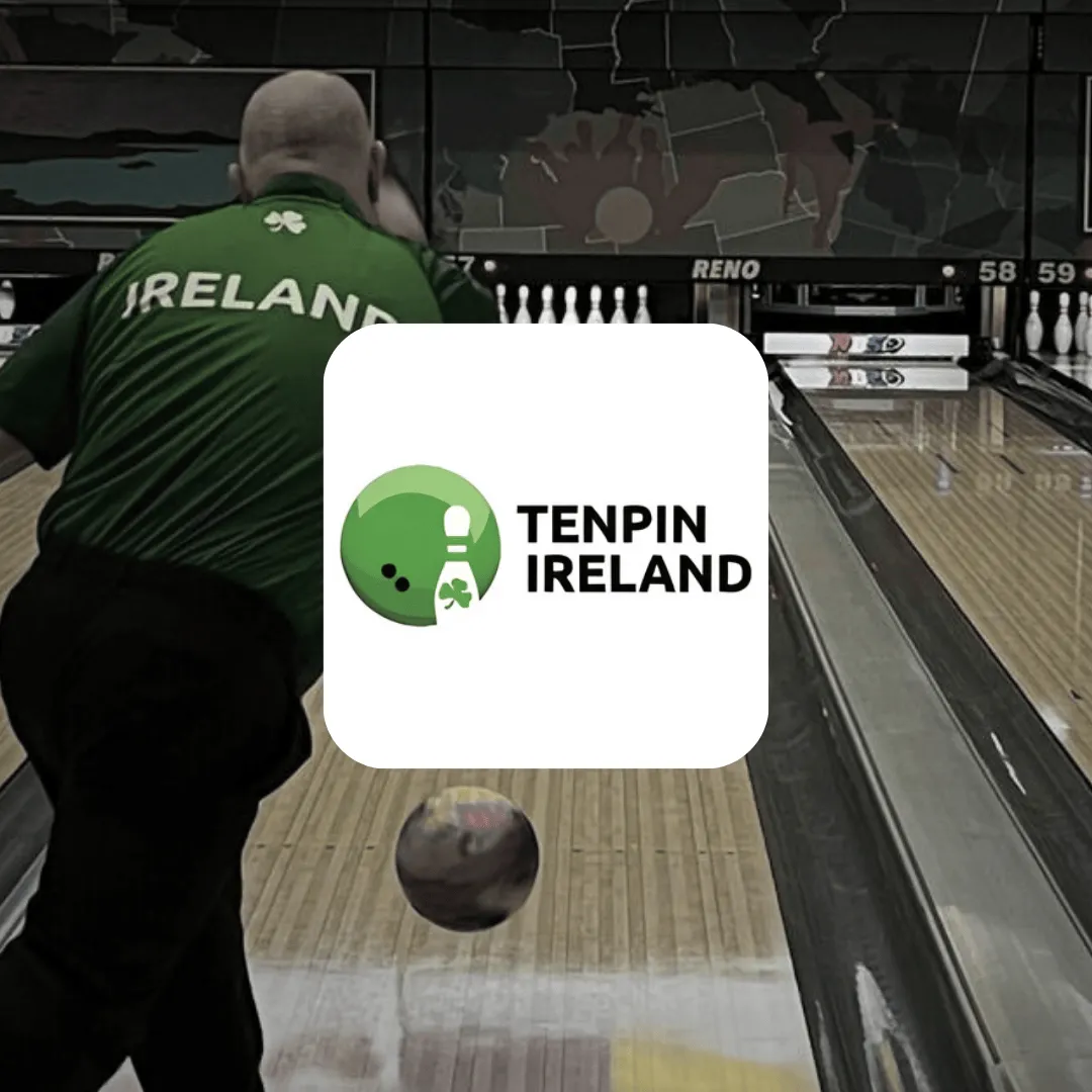 A urethane bowling ball used during competition under new Tenpin Ireland regulations.