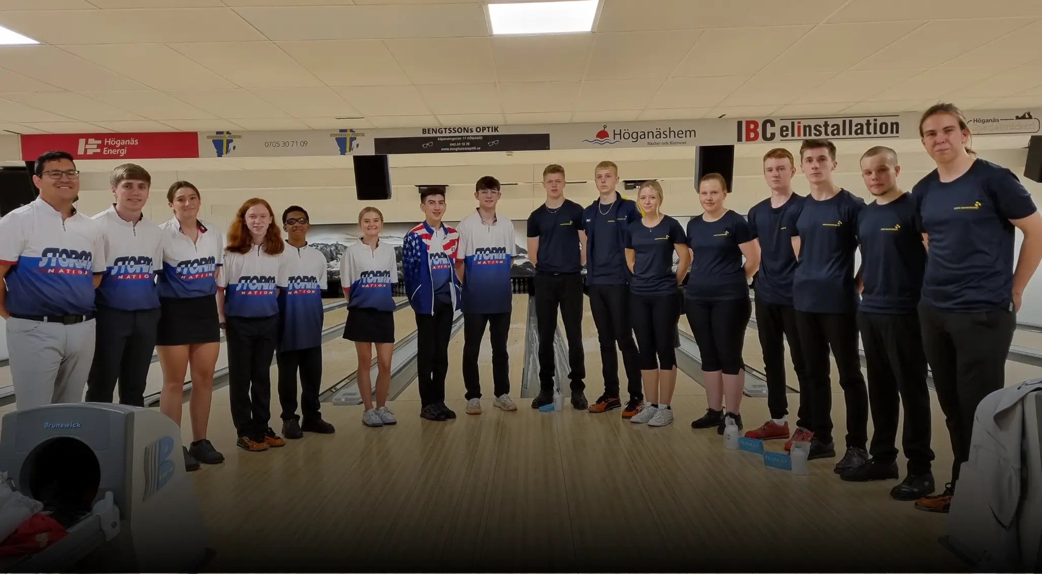 Swedish and American youngsters met in a friendly league game