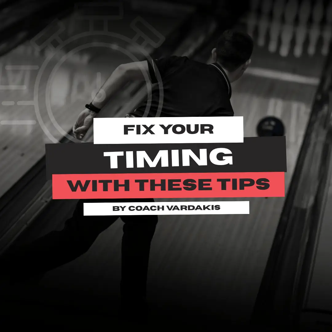 Proper timing and body-swing synchronization during a bowling approach.