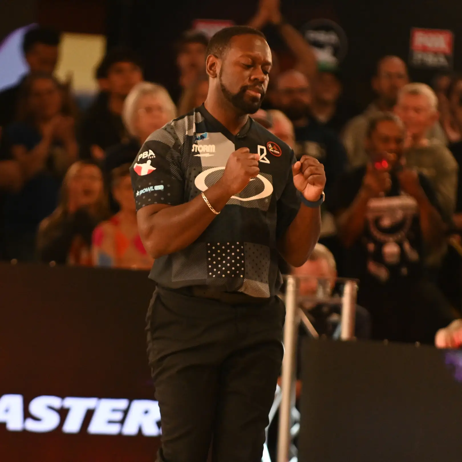 DeeRonn Booker bowling during a professional tournament before beginning treatment for BPDCN
