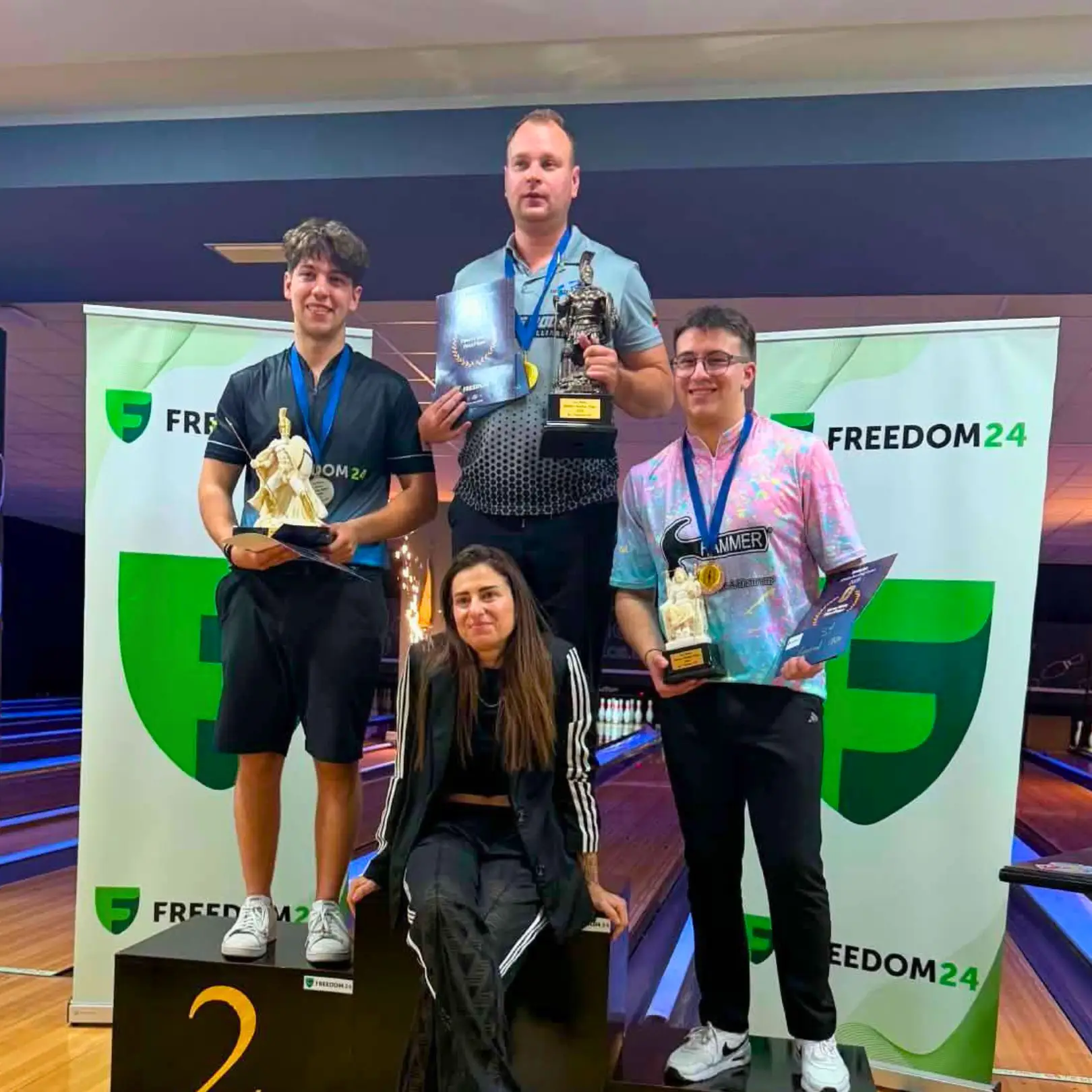 Aidas Daniūnas competing at the Kivelos Athens Bowling Open 2026 in Greece