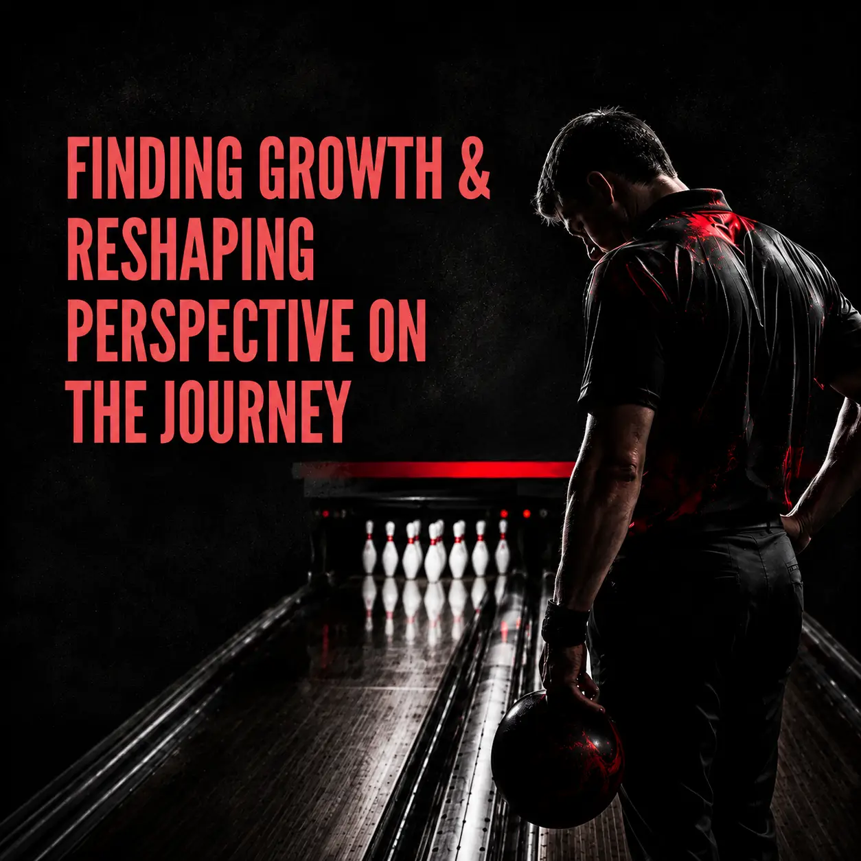 Bowler reflecting after a tournament loss, representing the mental challenge of accepting defeat in bowling